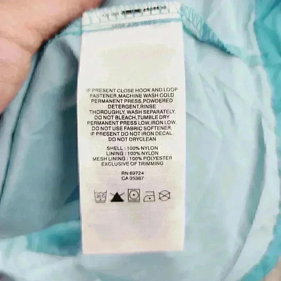 Columbia Blue Full Zip Windbreaker Hoodie Jacket women's M - Picture 9 of 11